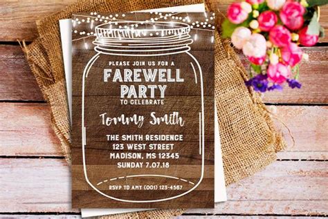 invitation for farewell party|farewell party invite for coworker.